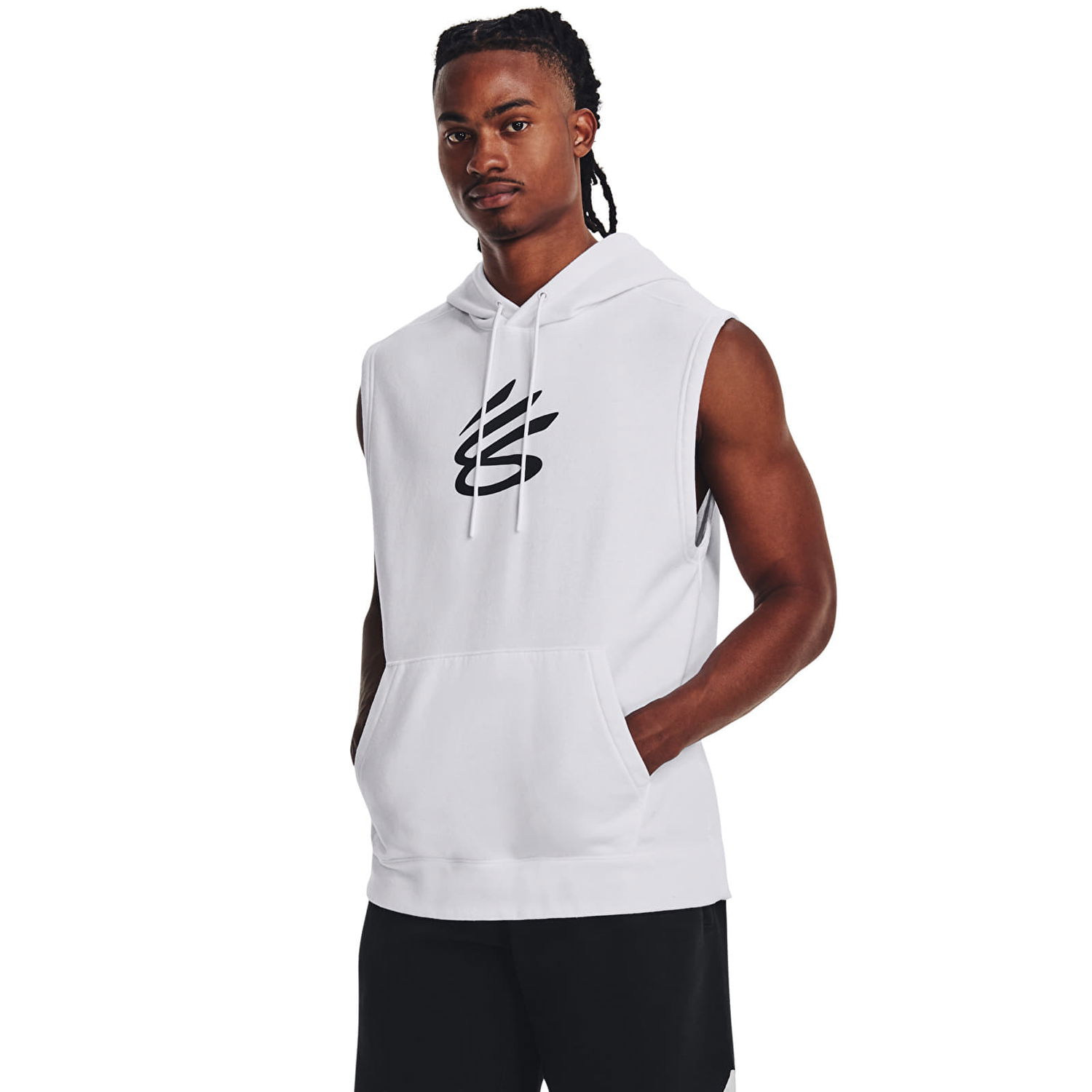Суитчър Under Armour Curry Fleece Slvls Hoodie White Бяло | 1374301-100, 1