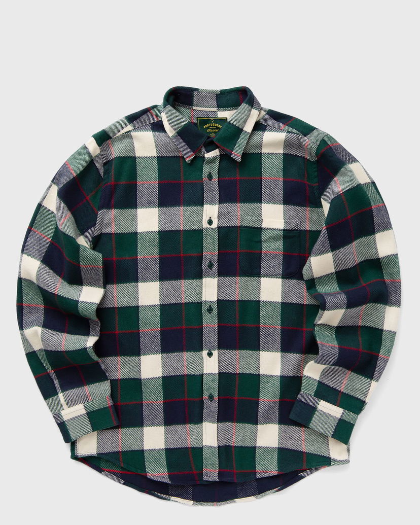 Риза Portuguese Flannel Flannel Shirt Long Sleeve Многоцветен | AW24.012.BOTTLE