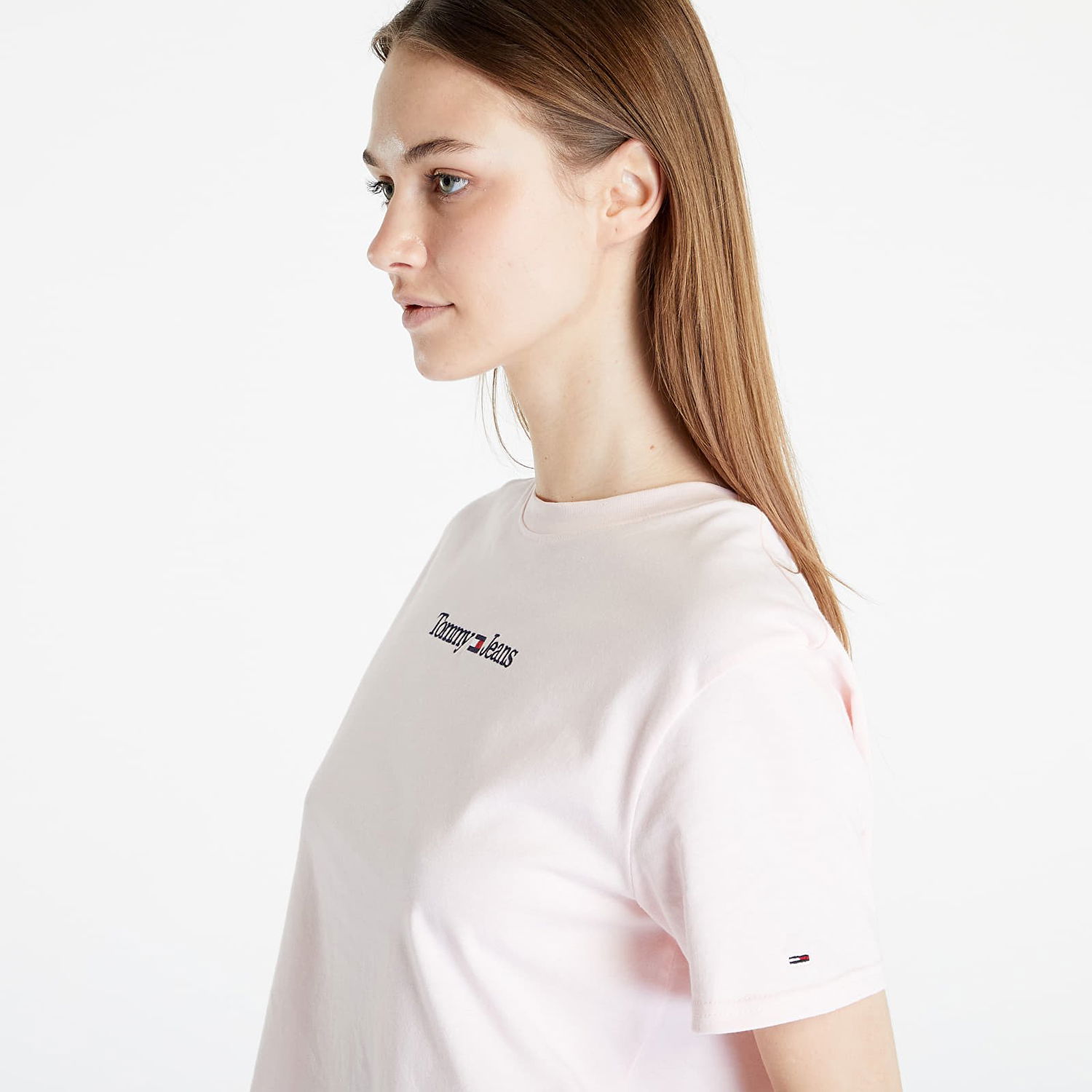 Тениска Tommy Hilfiger Serif Linear T-Shirt Pink Розово | DW0DW15049 TJ9, 1
