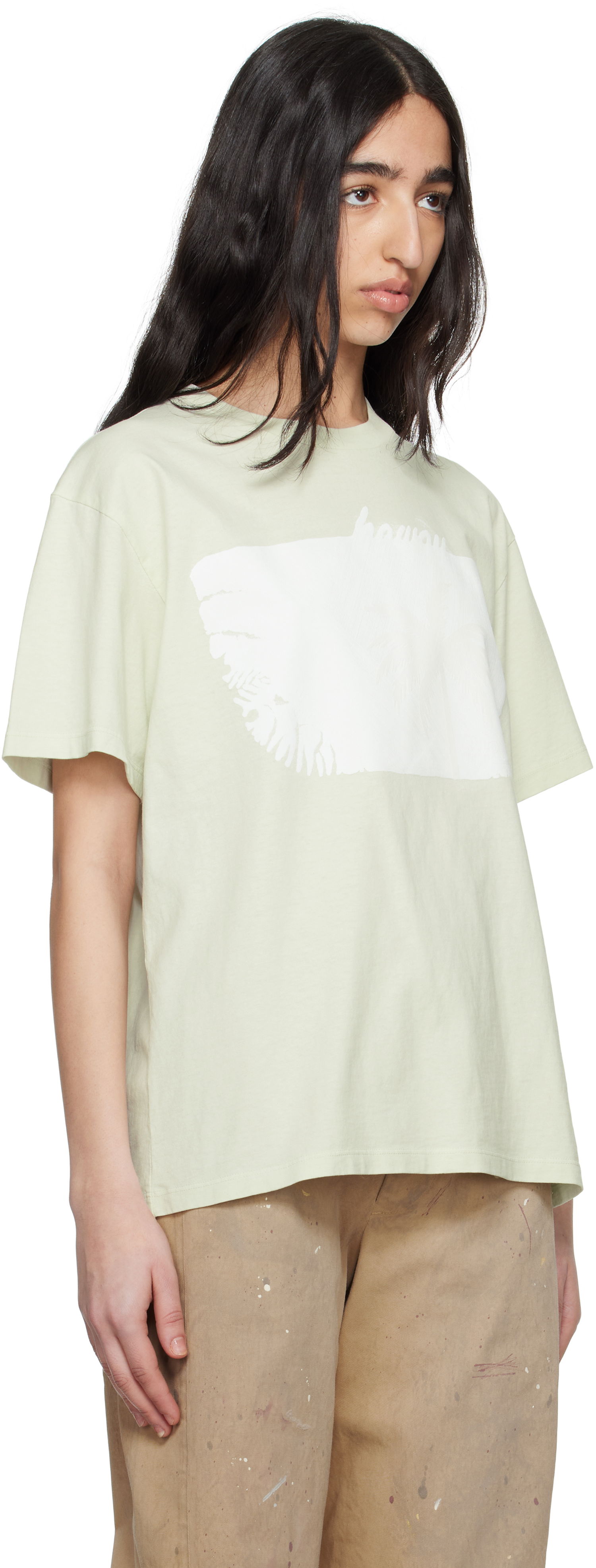 Тениска Maison Margiela MM6 Maison Margiela Heavy Cotton Jersey T-Shirt Зелено | S62GD0204 M20108, 1