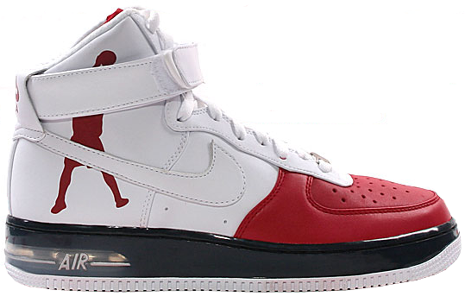 Кецове и обувки Nike Air Force 1 High "Sheed Red White Black" Бяло | 335844-611, 0