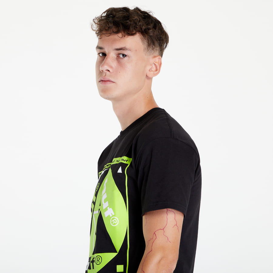 Тениска HUF Blue Code T-Shirt Черно | TS01639 BLACK, 1