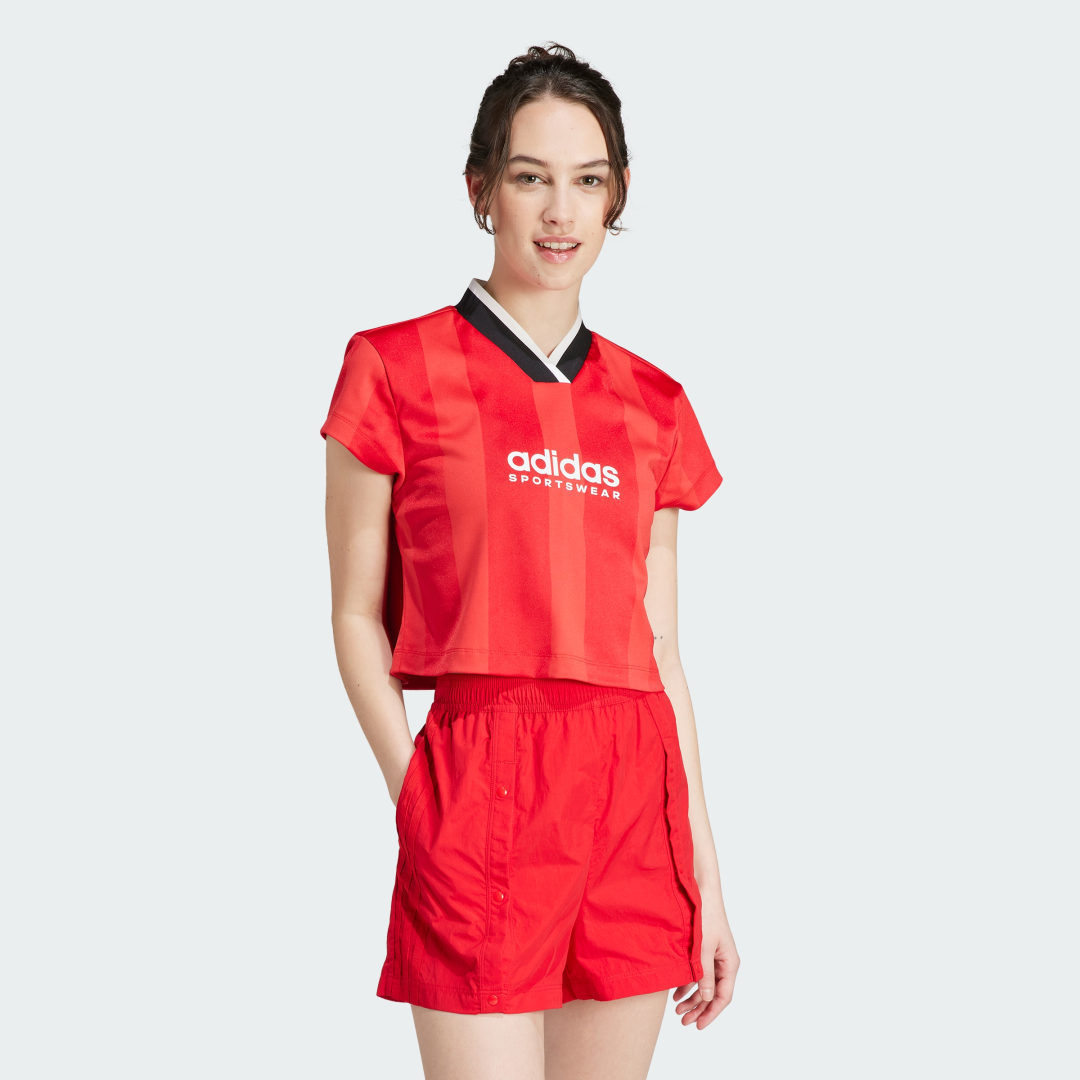 Тениска adidas Originals Tiro Colorblock Червено | IM4998, 0