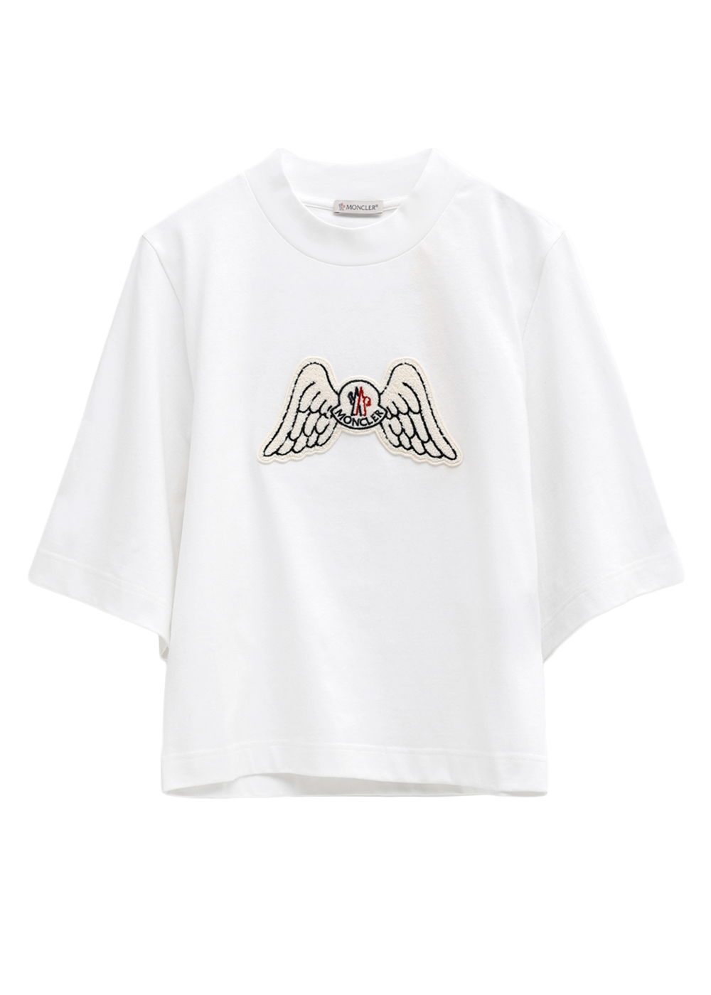 Тениска Moncler x Palm Angels Mock Neck Wings T-Shirt Бяло | 8C00006 - 829FK001 / G209L8C00006829FK001, 0