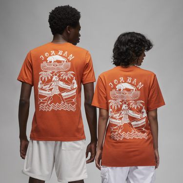 Тениска Jordan Air Flight Artist Series T-ShirT Оранжево
 | DX9559-812, 2