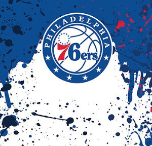 Спортна екипировка Wilson Tennis Philadelphia 76ers NBA Team Mini Hoop Синьо | wtb1302ph, 1