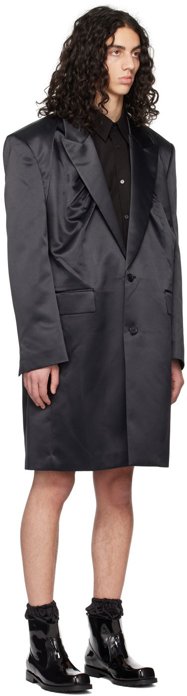 Тренчкот We11done We11done Two-Button Coat Черно | WD-CT1-23-040-M-BK, 1