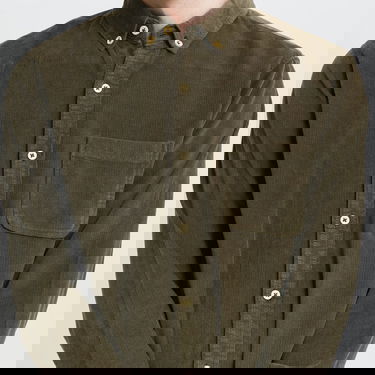 Риза Urban Classics Corduroy Shirt Зелено | TB2414 green, 3