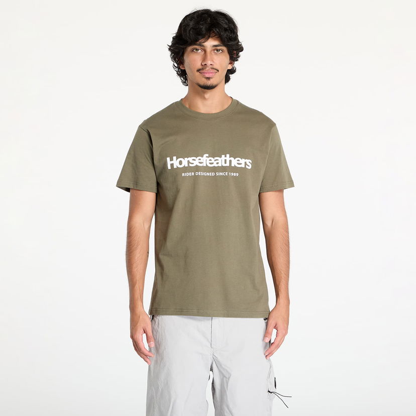 Тениска Horsefeathers Quarter T-Shirt Burnt Olive M Кафяво | SM1178X