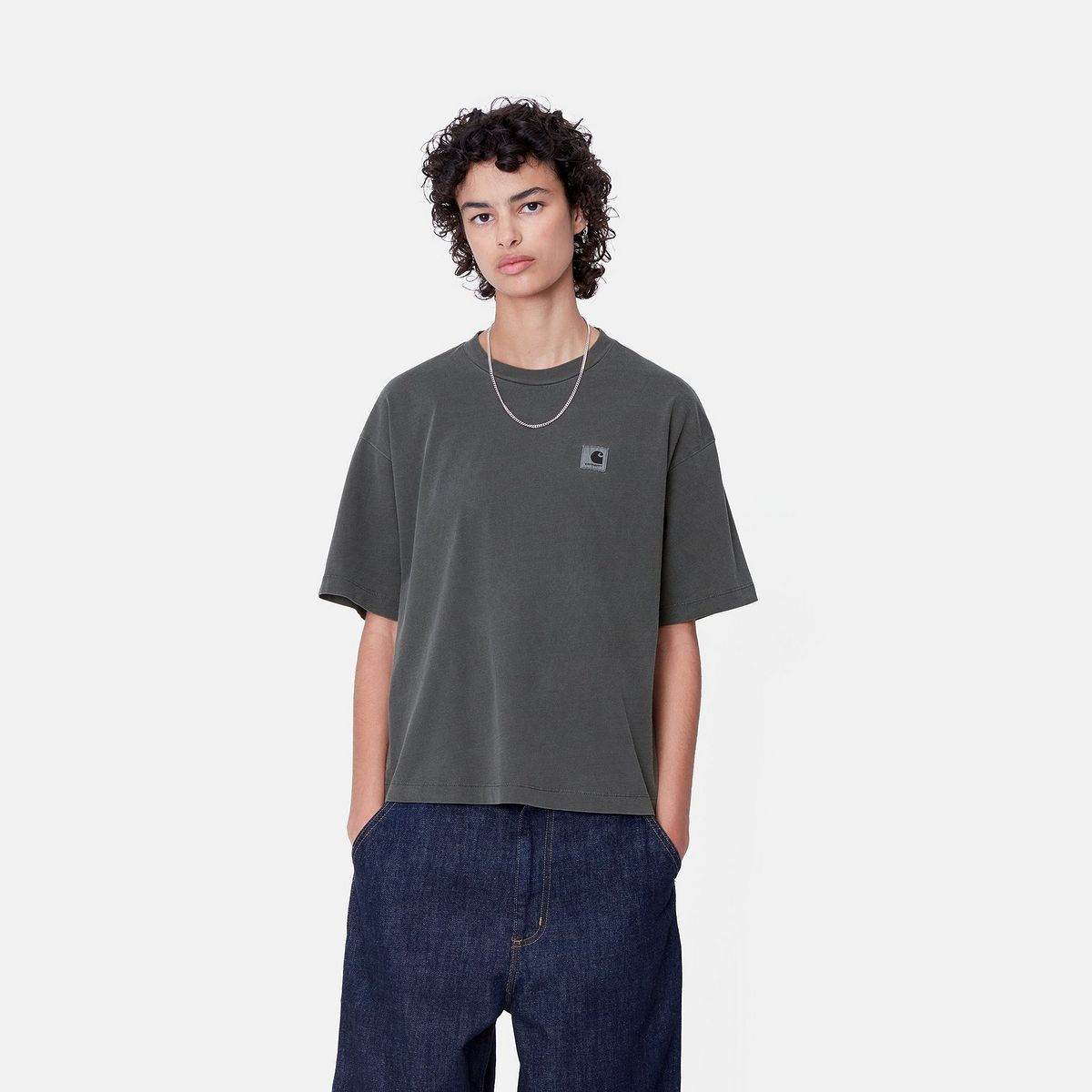 Тениска Carhartt WIP Garment Dyed Relaxed Fit T-Shirt Зелено | I033051_32, 0