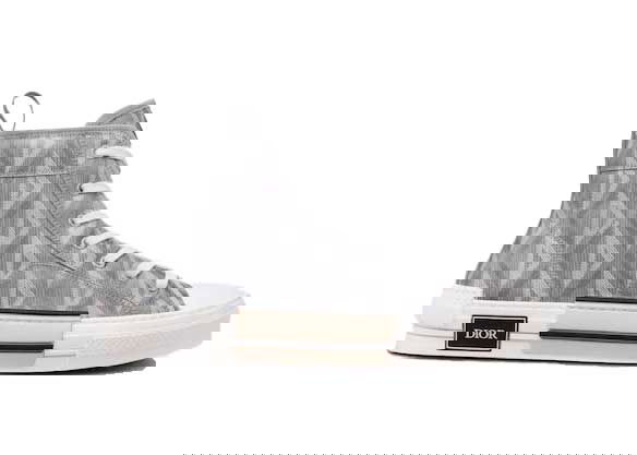 Кецове и обувки Dior B23 High Top CD "Diamond Gray" Сиво | 3SH118ZPP_H868, 0