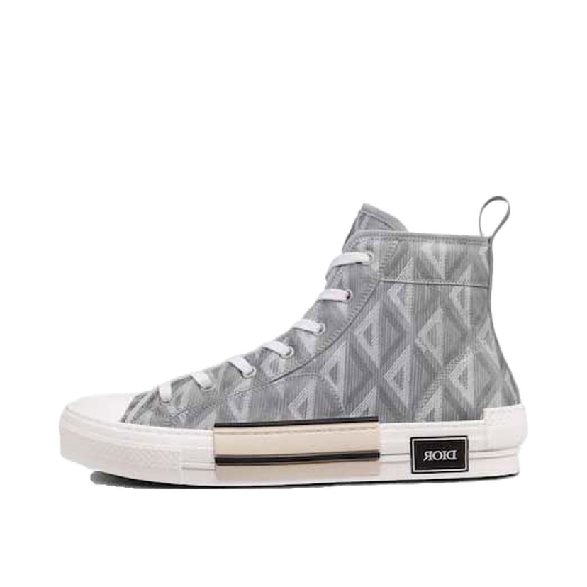 Кецове и обувки Dior B23 High Top CD "Diamond Gray" Сиво | 3SH118ZPP_H868