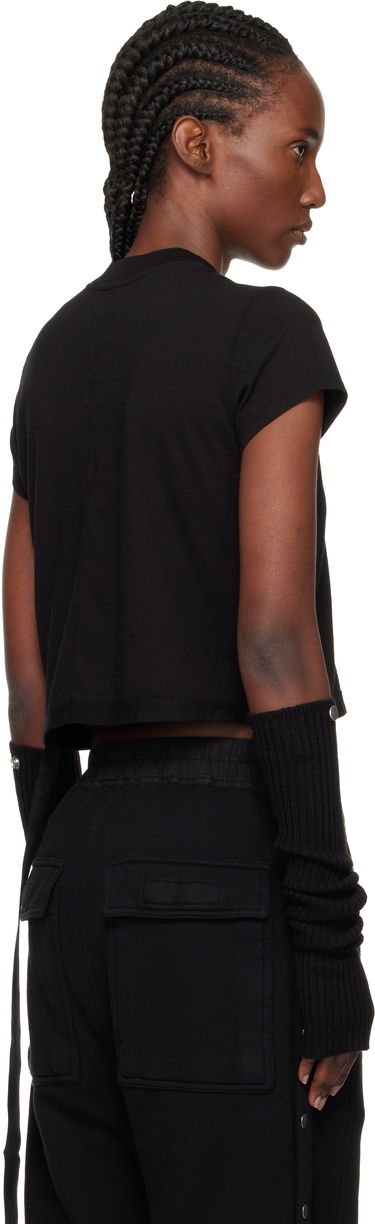 Съкратен топ Rick Owens DRKSHDW Concordians Cropped Small Level T-shirt Черно | DS02E7207 RNEP3, 2