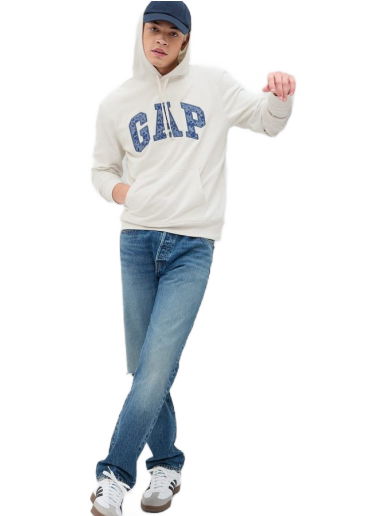 Суитчър GAP Novelty Logo Hoodie Бяло | 561933-01