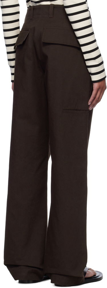 Панталони Jil Sander Jil Sander Straight-Leg Trousers Кафяво | J40KA0255_J45267, 2