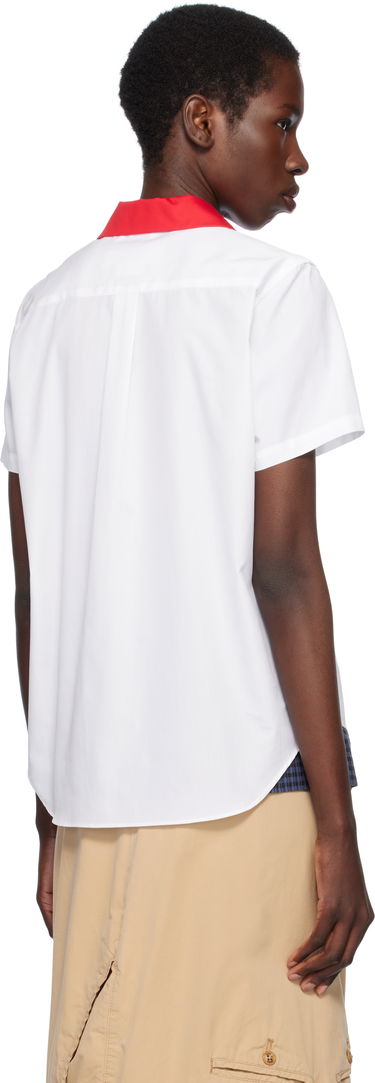 Риза Comme des Garçons Comme des Garçons Girl Broad Cotton Shirt Бяло | NO-B014-051, 2