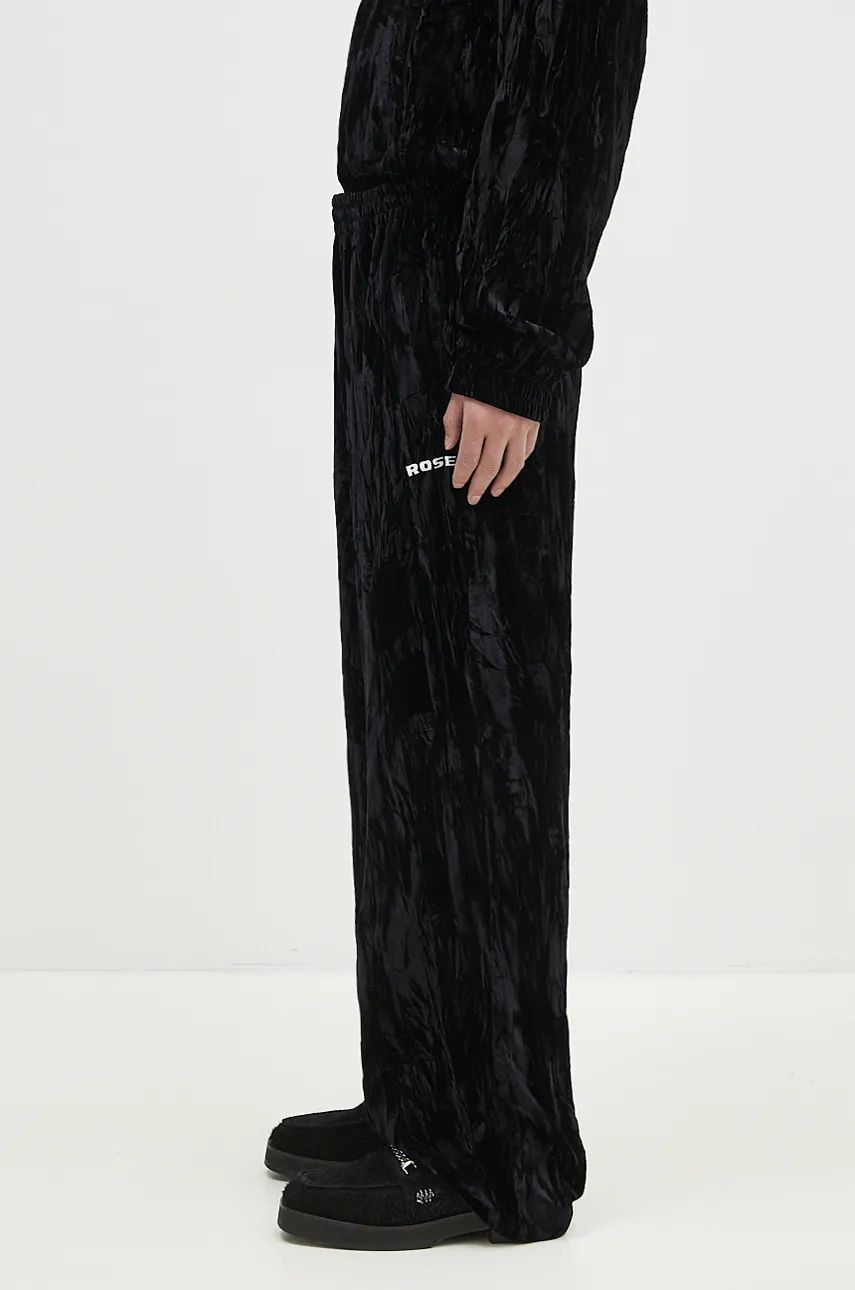 Спортни панталони Martine Rose Wide Leg Trackpant Velour Sweatpants Черно | 165WF04001, 1