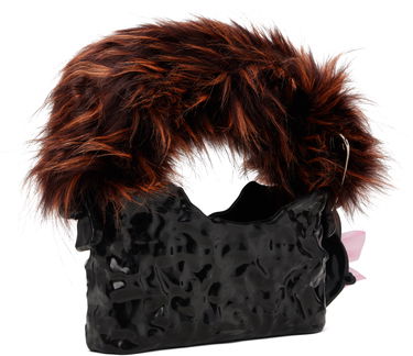 Дамска чанта Ottolinger Ottolinger Furry Baguette Ceramic Bag Черно | 126-901326-01, 2