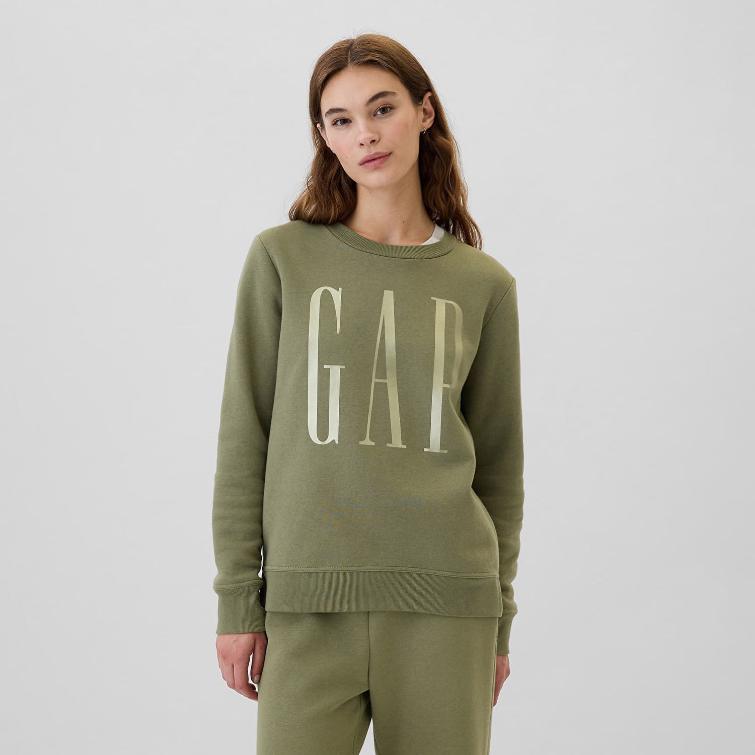 Суитчър GAP Logo Sweatshirt Walden Green Зелено | 540907-02, 0