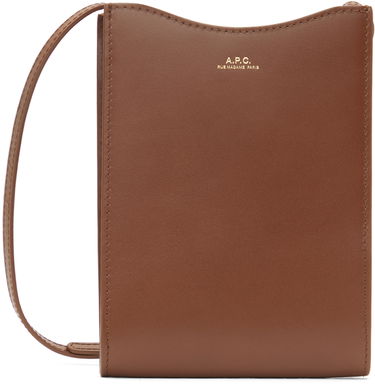 Чанта през рамо A.P.C. Jamie Neck Pouch Shoulder Bag Кафяво | PXBMW-F63412, 0