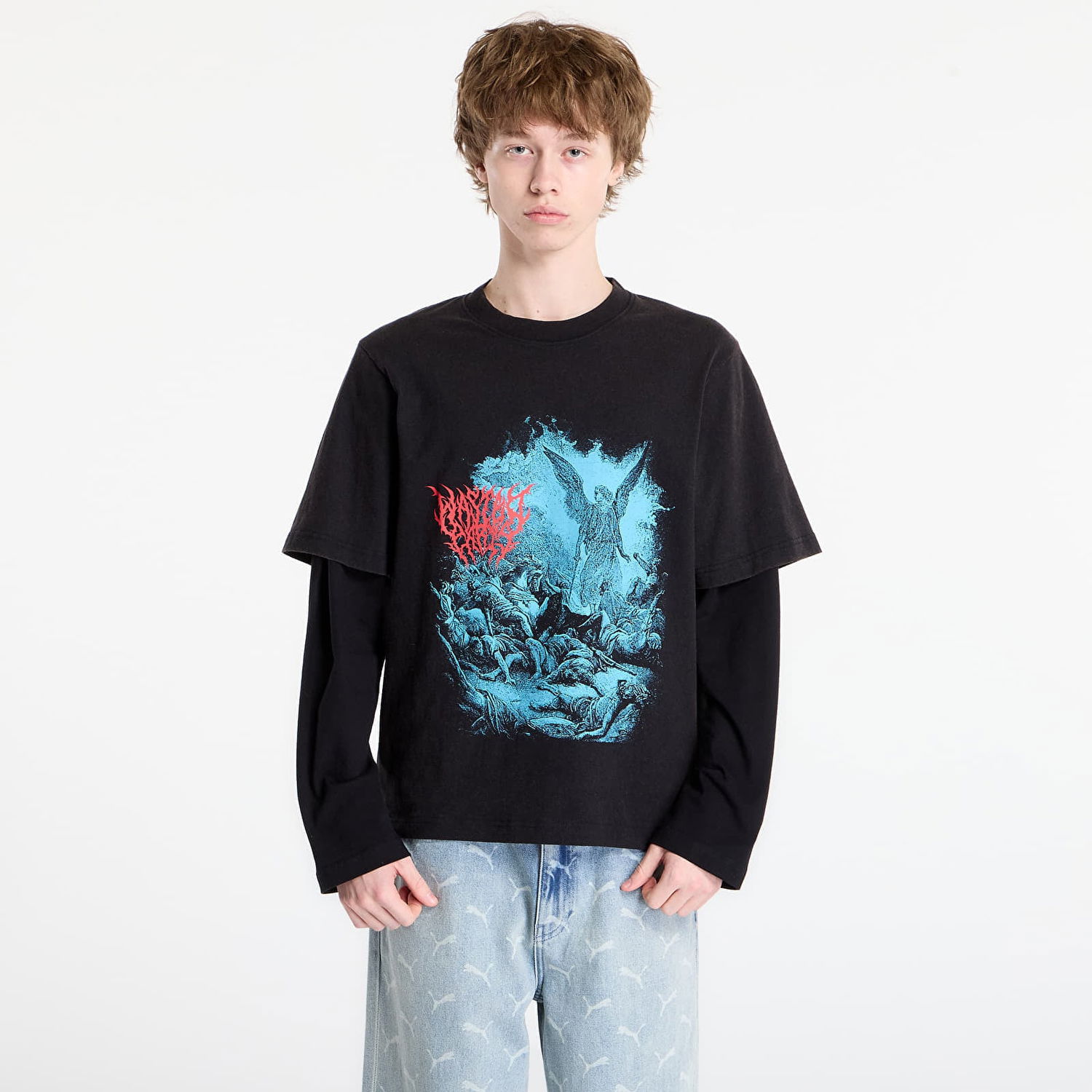 Тениска Wasted Paris Wasted Paris Legion T Age Layered Graphic T-Shirt Черно | WP_000336, 0