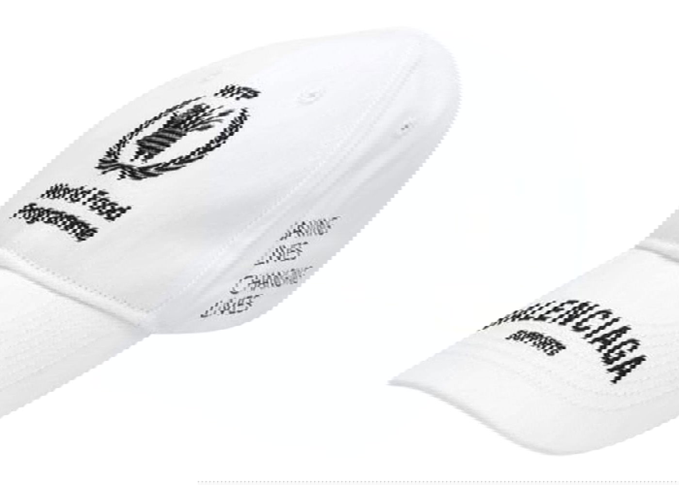 Шапка с козирка Balenciaga World Food Programme Cap Бяло | 540013 310b5 9060, 0