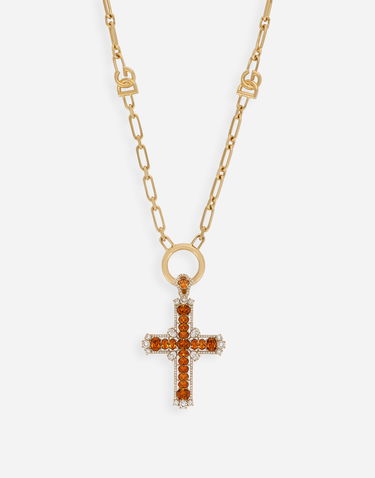 Колие Dolce & Gabbana Pendant Necklace With Crystals Металик | WNP3S2W1111A0107, 1