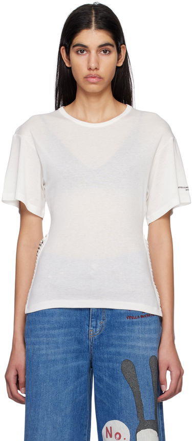 Тениска Stella McCartney Stella McCartney Chain T-Shirt Бяло | 6J01043SPX03, 0