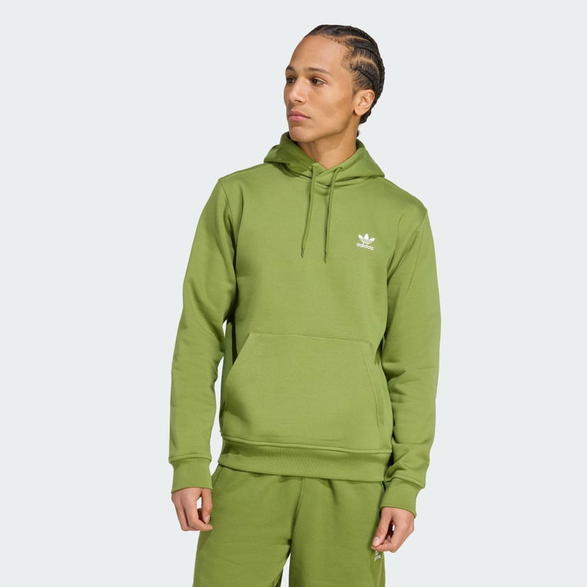 Суитчър adidas Performance Trefoil Essentials Hoodie Зелено | JW1067