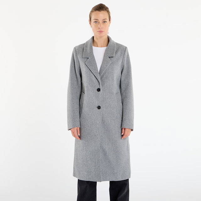 Basic Single Breasted Lapel Coat XS