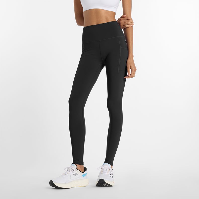 Клинове New Balance High-Waisted Pocket Workout Leggings Черно | NBWP51275BK, 0