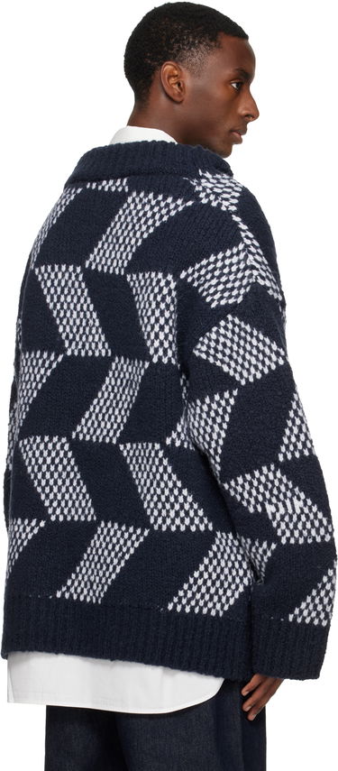 Пуловер Dries Van Noten Dries Van Noten Oversized Geometric Knit Turtleneck Многоцветен | 252-021240-2726, 2