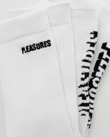 Чорапи Pleasures Knock Out Socks Бяло | P23W070 WHITE, 2