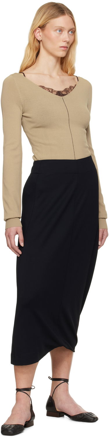 Пола LEMAIRE Lemaire Twisted Hem Midi Skirt Черно | SK1047 LJ1034, 3