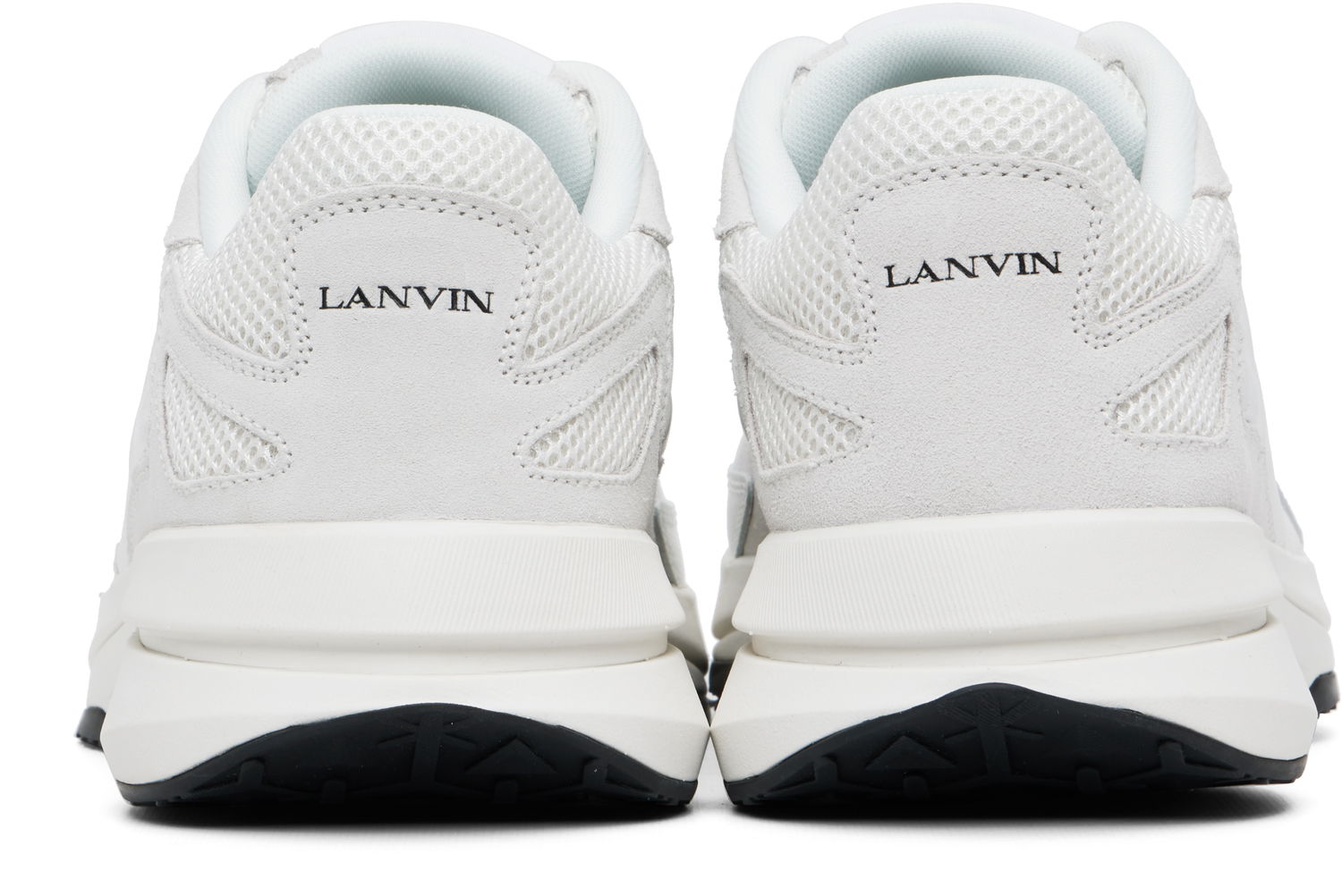 Кецове и обувки LANVIN White & Off-White JLA Mesh Sneakers Бяло | FU-SKAK02-NASU-E25, 1