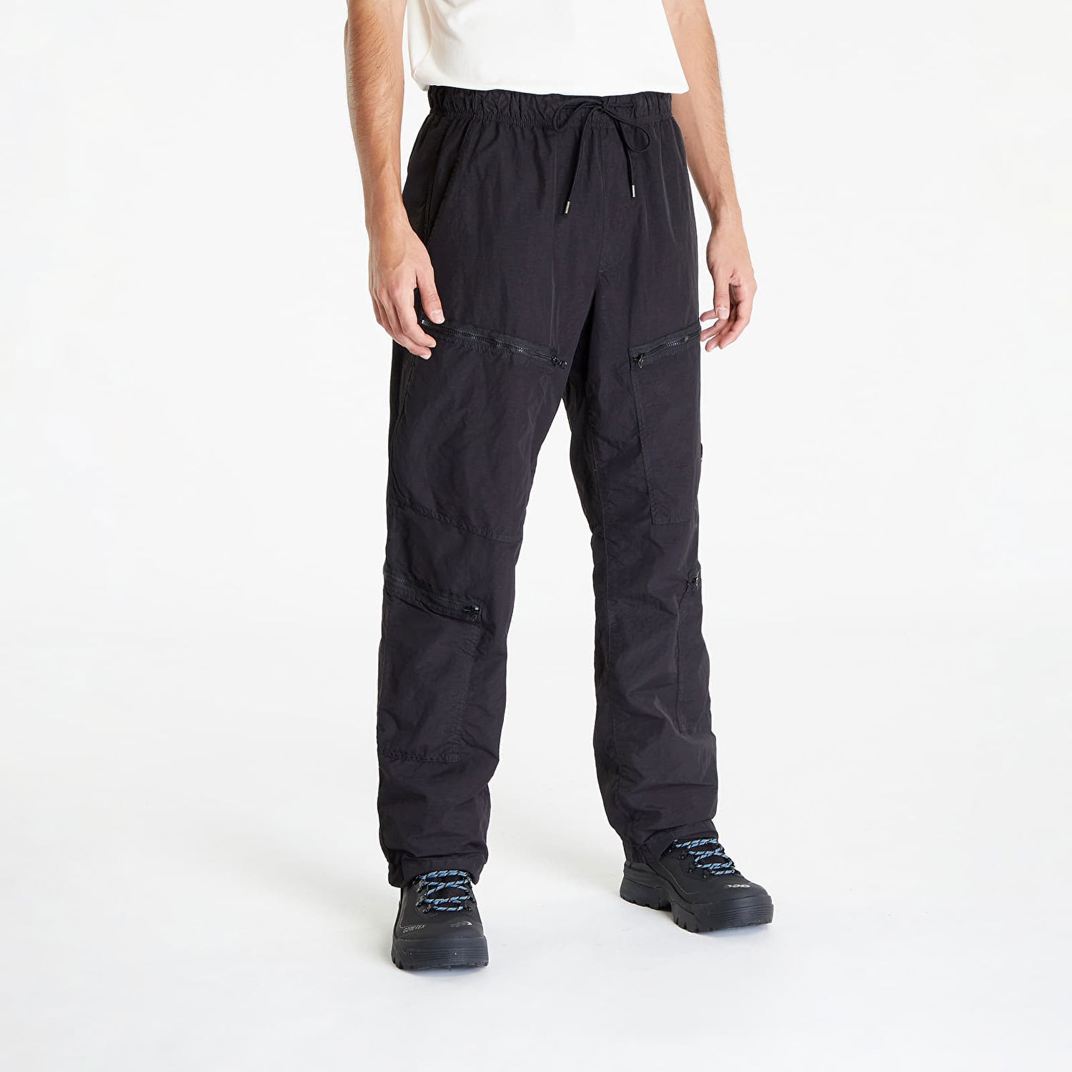 Панталони C.P. Company Flatt Nylon Loose Utility Pants Черно | 15CMPA126A005991G-999, 0