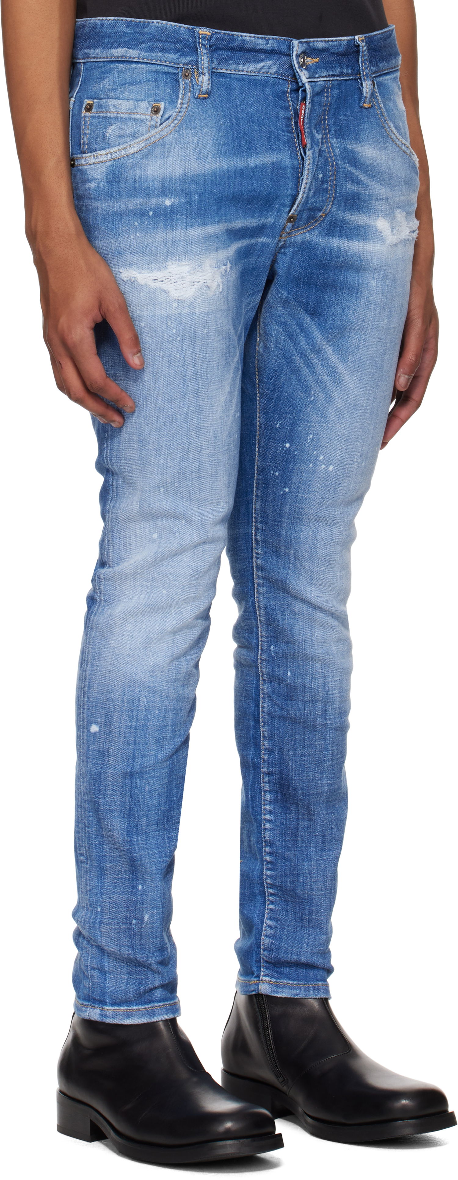 Дънки DSQUARED2 Dsquared2 Skater Jeans Синьо | S74LB1675_S30872, 1