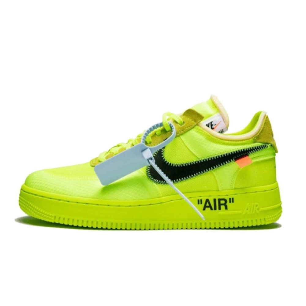 Кецове и обувки Nike Off-White x Air Force 1 Low "Volt" Жълто | AO4606-700, 0