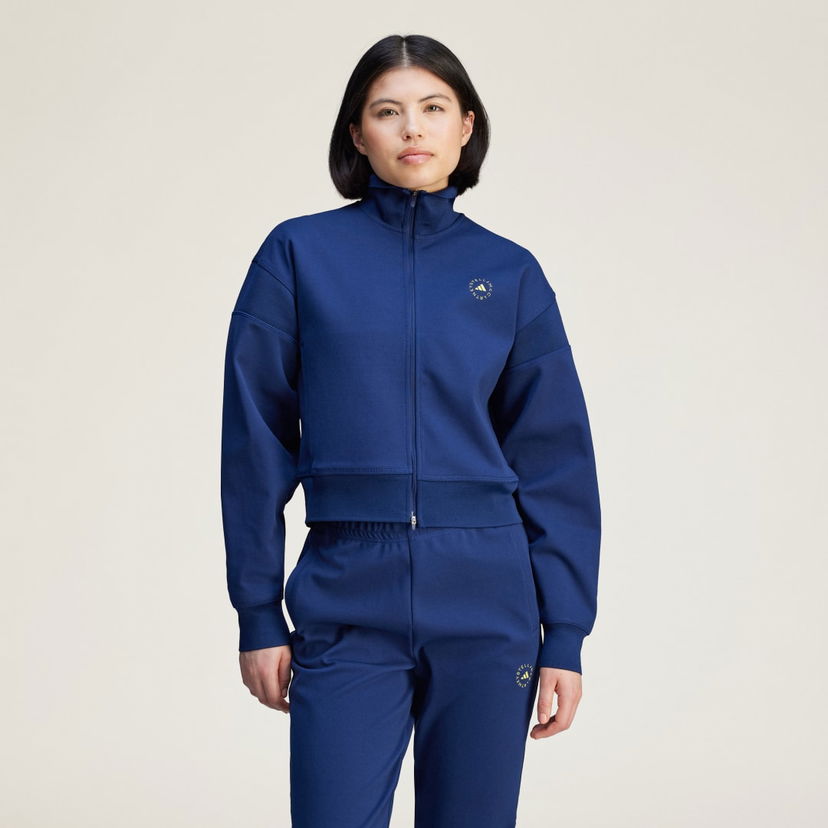 Суитчър adidas Performance adidas by Stella McCartney Knitted Jacket Тъмно синьо | JF8515