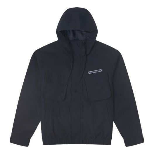 Ветровка Converse De Luxe Hooded Jacket Черно | 10026909-A02