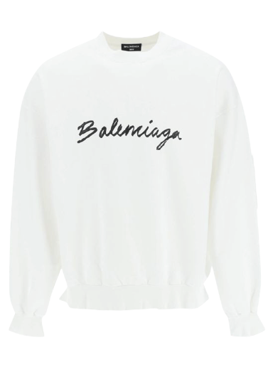 Суитчър Balenciaga Crewneck Бяло | 697869 TMVB5 9040