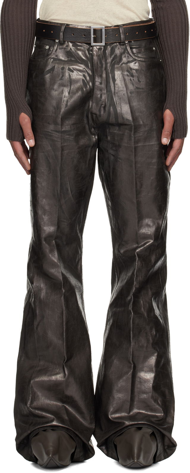 Concordians Bolan Waxed Flared Jeans
