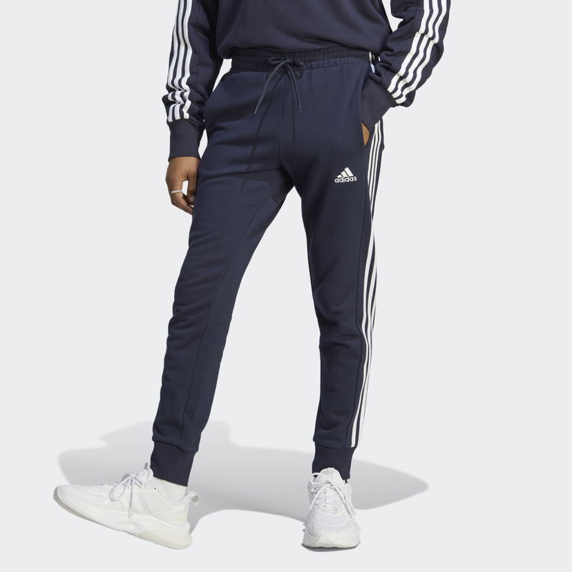 Спортни панталони adidas Performance Essentials French Terry Tapered Cuff Pants Синьо | IC9406