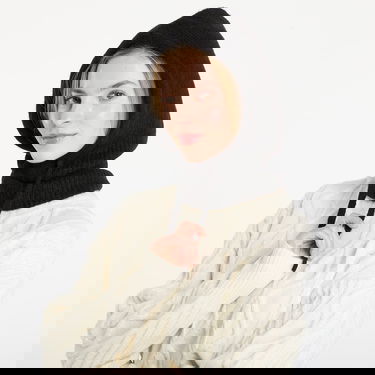 Шапка GUESS Virginia Knitted Hooded Balaclava with Drawstring Черно | V5BZ04Z0462-JBLK, 2