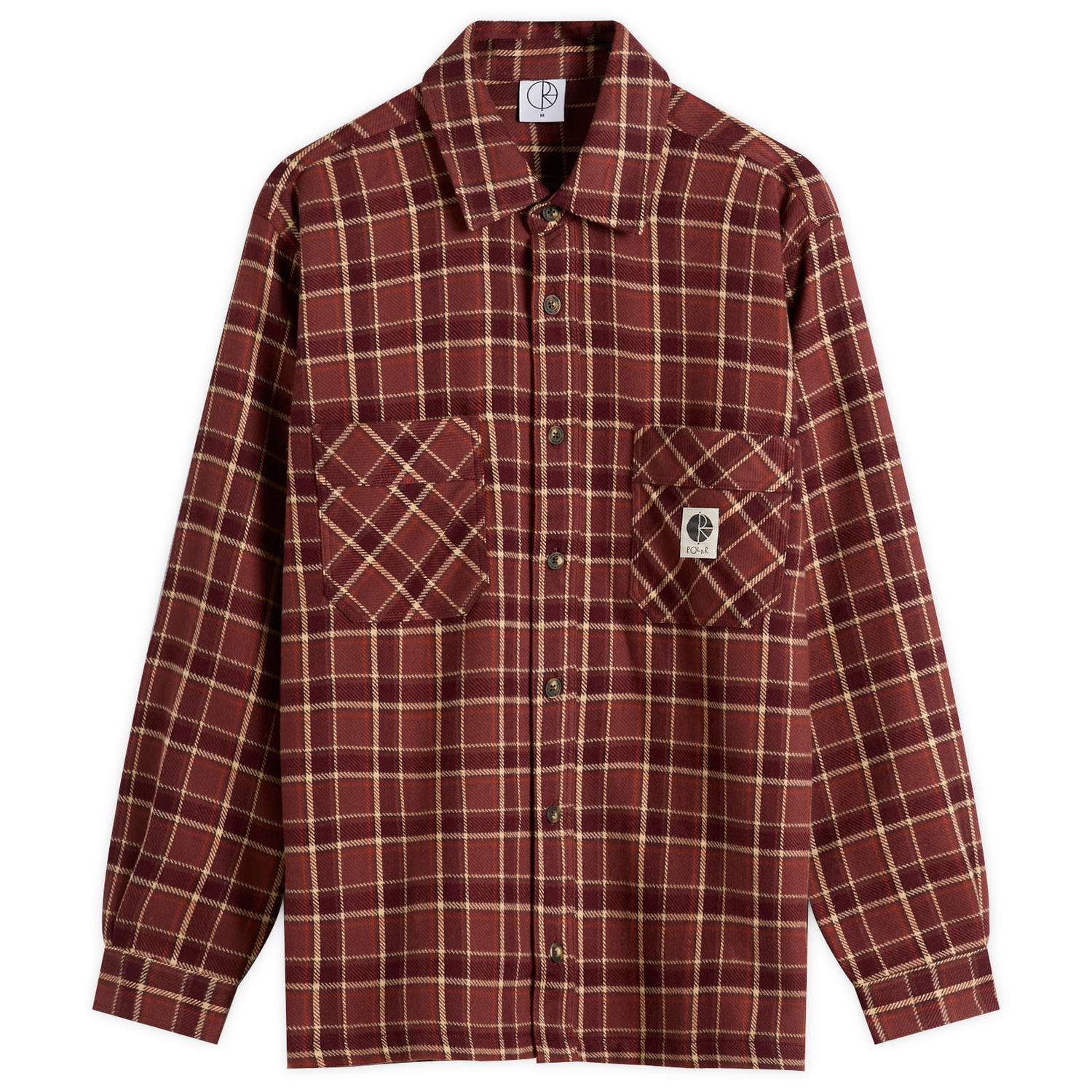 Риза Polar Skate Co. Mike Flannel Shirt Кафяво | PSC-F25-8-OCH, 1