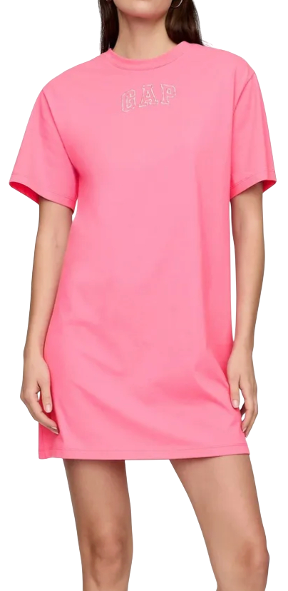 Pокля GAP T-Shirt Dress Logo Americana Розово | 727440-04, 0