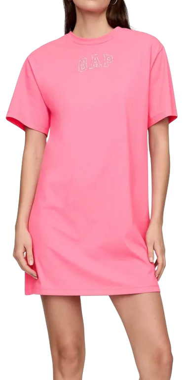 Pокля GAP T-Shirt Dress Logo Americana Розово | 727440-04, 0