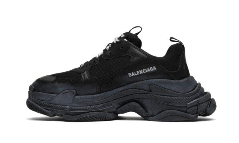 Кецове и обувки Balenciaga Triple S Черно | 512176 W09O1 1000, 0