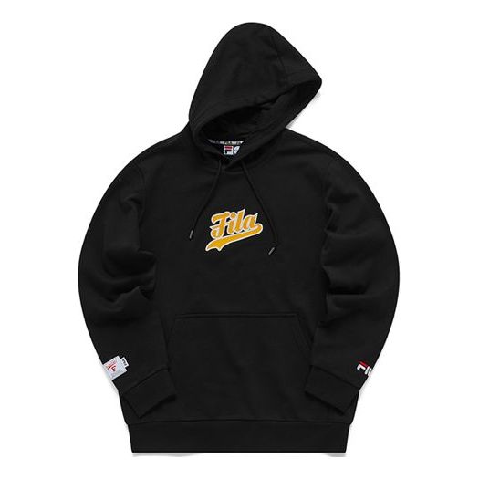 Суитчър FILA Fusion Embroidered Logo Knit Hoodie Черно | T11M112205F-BK