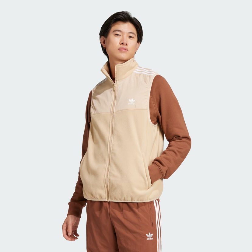 Жилетка adidas Performance Adicolor 3-Stripes Microfleece Бежово | IZ2483